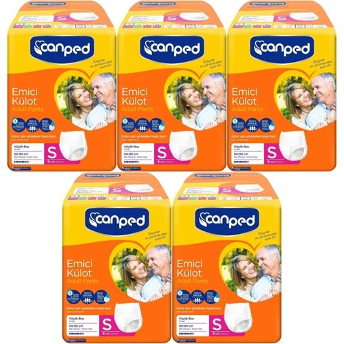 Canped Emici Külot Yetişkin Bezi S-Küçük Small 45 Adet (5PK*9)