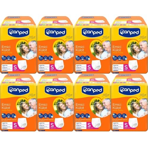 Canped Emici Külot Yetişkin Bezi S-Küçük Small 72 Adet (8PK*9)