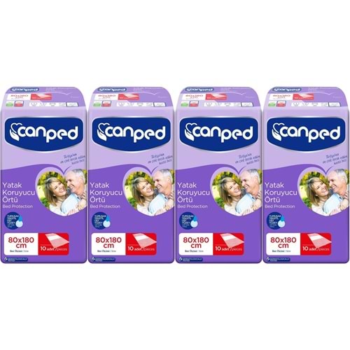 Canped Yetişkin Yatak Koruyucu Örtü Extra 80 x 180 CM (XL) 40 Adet