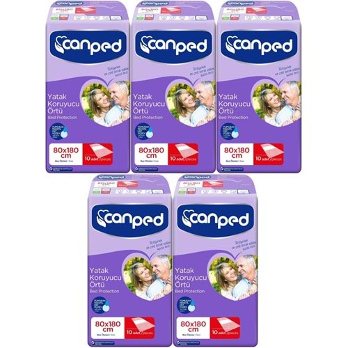 Canped Yetişkin Yatak Koruyucu Örtü Extra 80 x 180 CM (XL) 50 Adet
