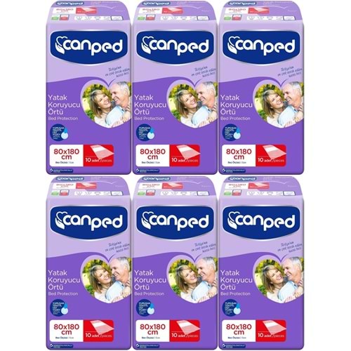 Canped Yetişkin Yatak Koruyucu Örtü Extra 80 x 180 CM (XL) 60 Adet
