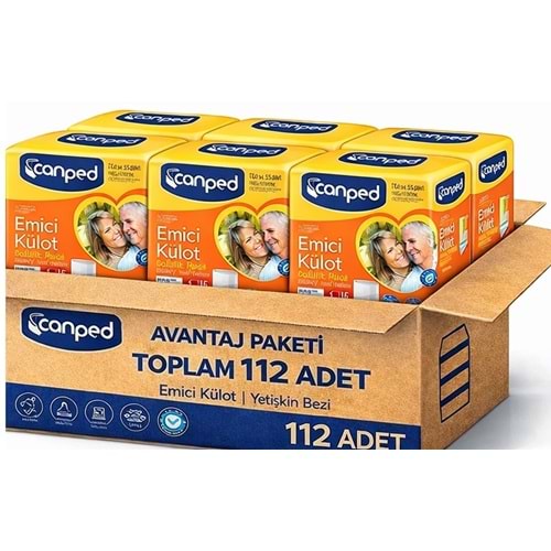 Canped Emici Külot Pants Yetişkin Bezi L - Büyük - Large Ekonomik Pk 112 Adet (8PK*14)