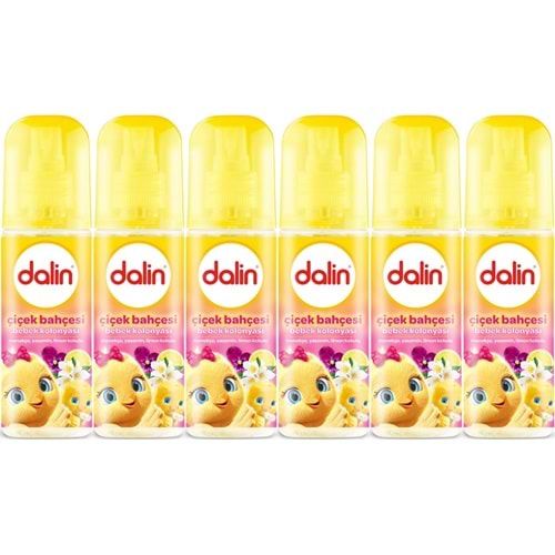 Dalin Bebek Kolonyası 150ML Çiçek Bahçesi (Menekşe-Yasemin-Limon Kokulu) (6 Lı Set)