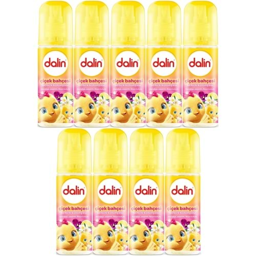 Dalin Bebek Kolonyası 150ML Çiçek Bahçesi (Menekşe-Yasemin-Limon Kokulu) (9 Lu Set)