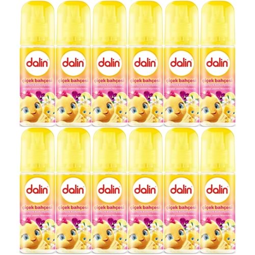 Dalin Bebek Kolonyası 150ML Çiçek Bahçesi (Menekşe-Yasemin-Limon Kokulu) (12 Li Set)