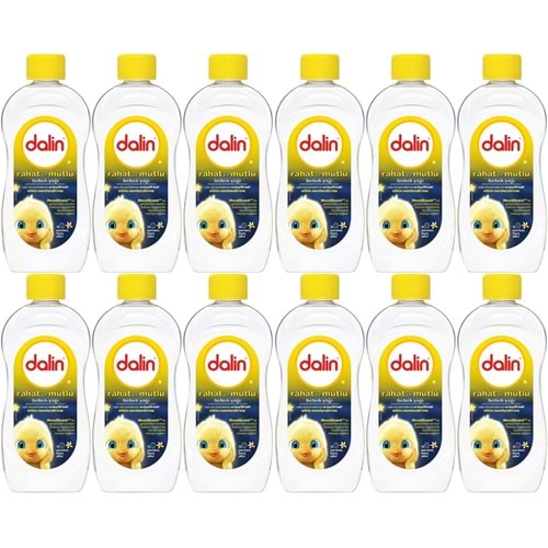 Dalin Bebek Yağı 300ML Rahat ve Mutlu Vanilya Kokulu Nemlendirici (12 Li Set)