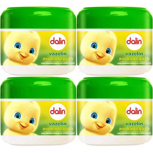 Dalin Vazelin 100ML Nem ve Koruma Avakado Yağlı (4 Lü Set)
