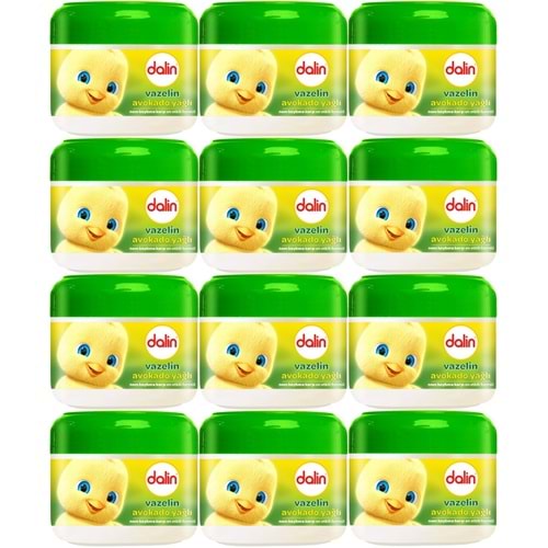 Dalin Vazelin 100ML Nem ve Koruma Avakado Yağlı (12 Li Set)