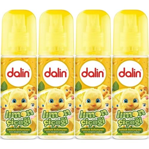 Dalin Bebek Kolonyası 150ML Limon Çiçeği (Limon-Bergomat-Papatya) (4 Lü Set)