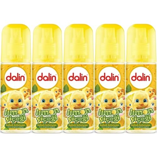 Dalin Bebek Kolonyası 150ML Limon Çiçeği (Limon-Bergomat-Papatya) (5 Li Set)