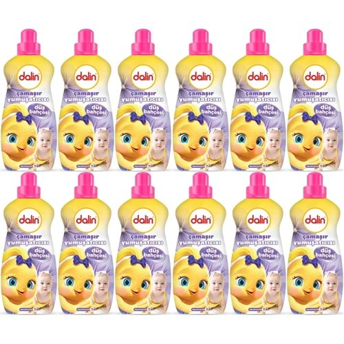 Dalin Çamaşır Yumuşatıcı 1500ML Düş Bahçesi (12 Li Set) (Bebeklere Özel)