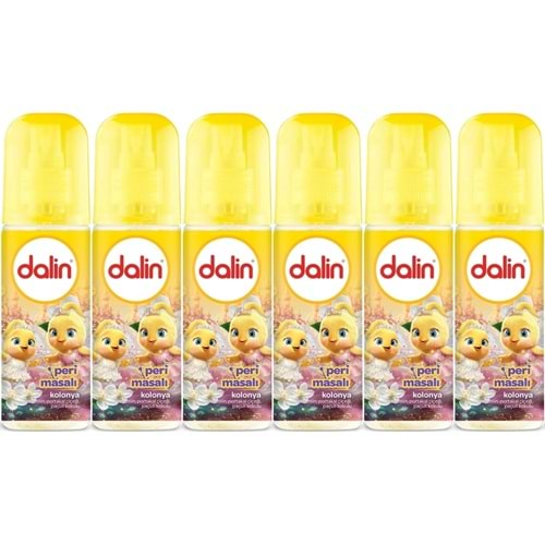 Dalin Bebek Kolonyası 150ML Peri Masalı (Yasemin-Portakal Çiceği-Paçuli Kokulu) (6 Lı Set)
