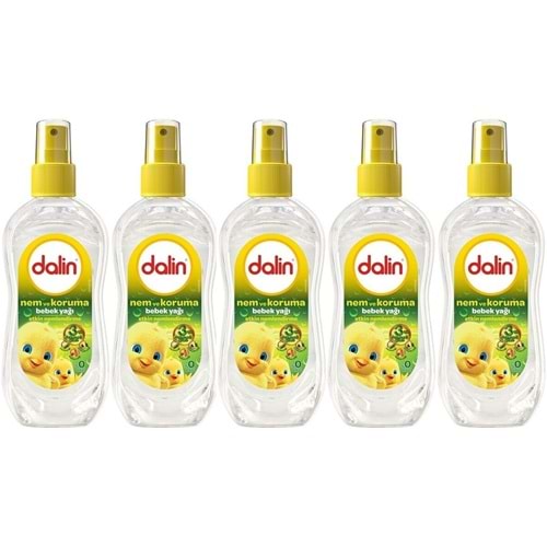 Dalin Bebek Yağı 200ML Sprey Nem ve Koruma (5 Li Set)