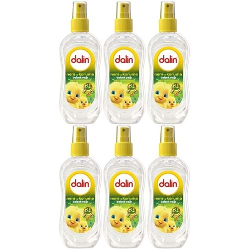 Dalin Bebek Yağı 200ML Sprey Nem ve Koruma (6 Lı Set)