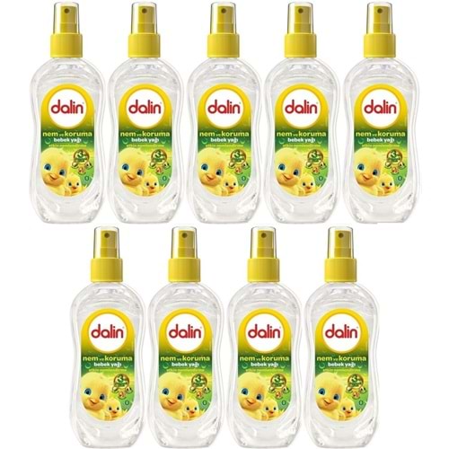 Dalin Bebek Yağı 200ML Sprey Nem ve Koruma (9 Lu Set)
