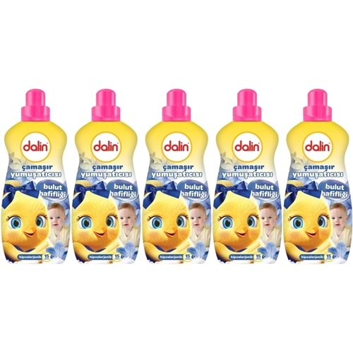 Dalin Çamaşır Yumuşatıcı 1500ML Bulut Hafifliği (Hipoalerjenik) (5 Li Set)