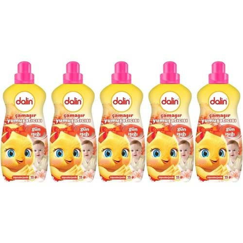 Dalin Çamaşır Yumuşatıcı 1500ML Gün Işığı (Hipoalerjenik) (5 Li Set)