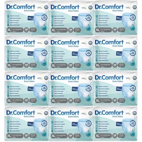 Dr.Comfort Yetişkin Bezi Emici Külot Ekstra Büyük XL 360 Adet 12Pk x 30