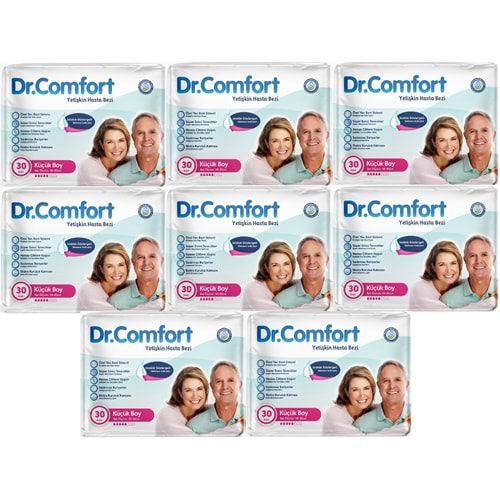 Dr.Comfort Yetişkin Bezi Bel Bantlı Tekstil Yüzeyli S - Küçük - Small 240 Adet