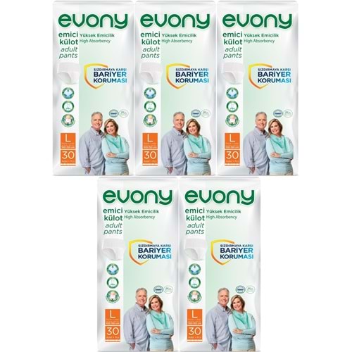 Evony Yetişkin Bezi Emici Külot L - Büyük - Large 150 Adet