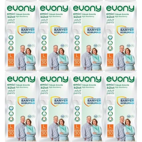 Evony Yetişkin Bezi Emici Külot L - Büyük - Large 240 Adet