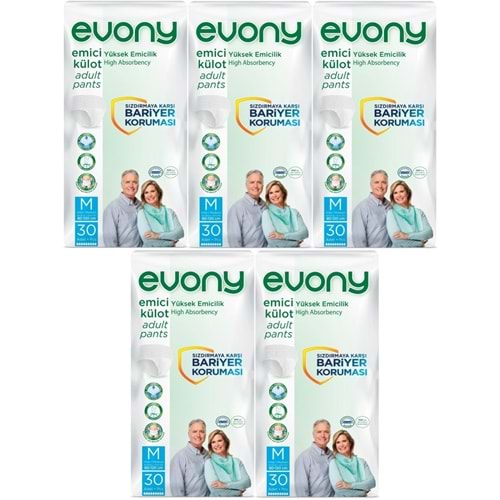 Evony Yetişkin Bezi Emici Külot M - Orta - Medium 150 Adet (5PK*30)