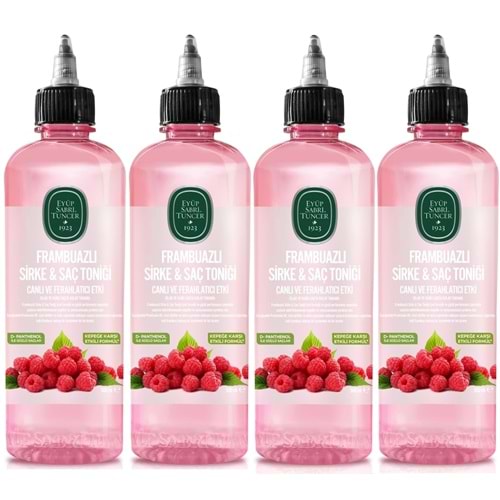 Eyüp Sabri Tuncer Saç Toniği 500ML Frambuazlı Sirkeli (4 Lü Set)