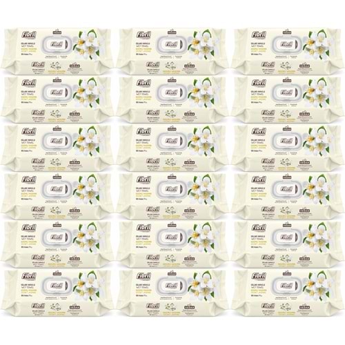 Fibril Islak Havlu Mendil 90 Yaprak Gizemli Yasemin Plastik Kapaklı (18 Li Set) 1620 Yaprak