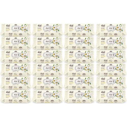 Fibril Islak Havlu Mendil 90 Yaprak Gizemli Yasemin Plastik Kapaklı (24 Lü Set) 2160 Yaprak