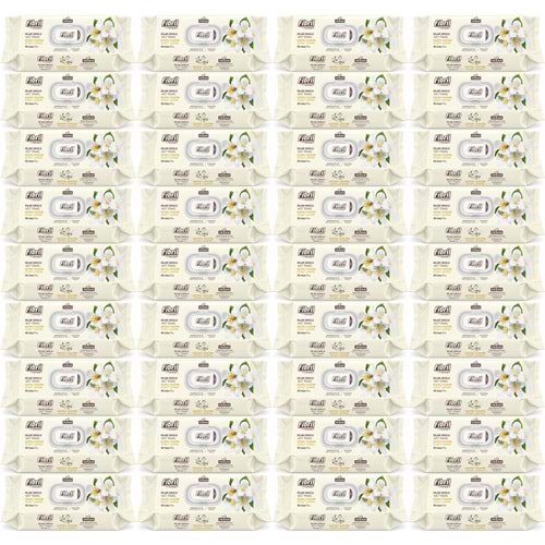 Fibril Islak Havlu Mendil 90 Yaprak Gizemli Yasemin Plastik Kapaklı (36 Lı Set) 3240 Yaprak