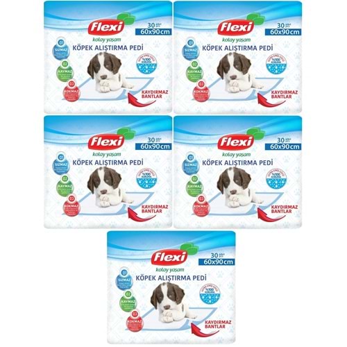 Flexi Evcil Hayvan Köpek Alıştırma Tuvalet Eğitim Pedi 60*90 CM 150 Adet