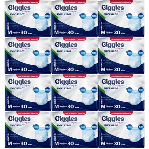 Giggles Yetişkin Bezi Emici Külot M-Orta Medium 360 Adet (12PK*30)