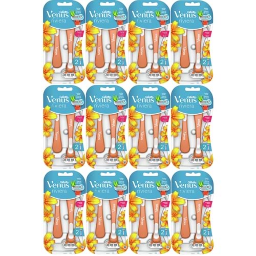 Gillette Venus Riviera Kullan At Kadın Tıraş Bıçağı 24 Lü Set (12PK*2)