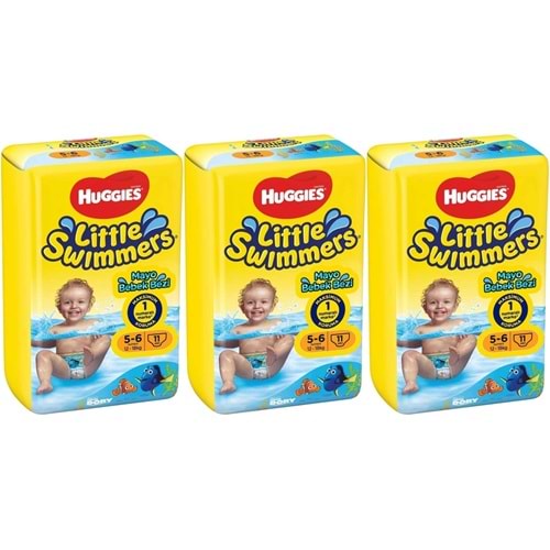 Huggıes Little Swımmers Mayo Bebek Bezi 5-6 Beden 12-18 KG 33 Adet 3PK*11