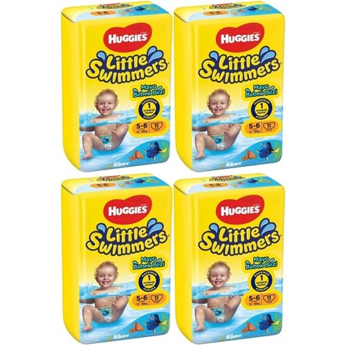 Huggıes Little Swımmers Mayo Bebek Bezi 5-6 Beden 12-18 KG 44 Adet 4PK*11
