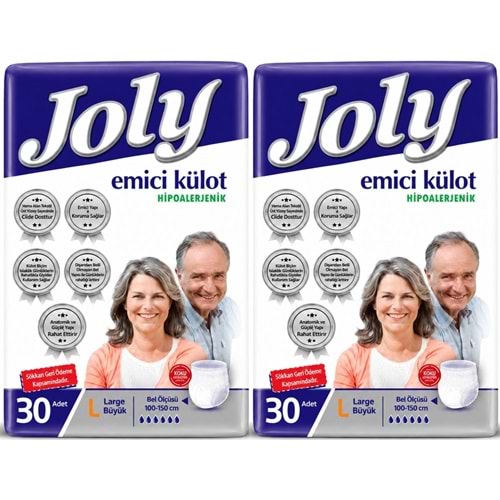 Joly Emici Külot Yetişkin Bezi L - Büyük - Large 60 Adet