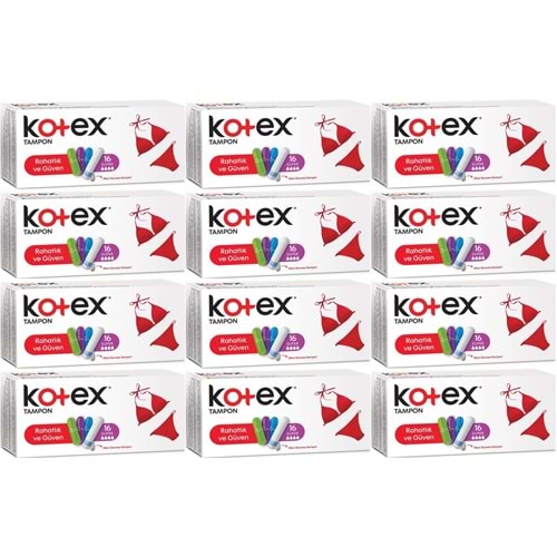 Kotex Tampon Normal 192 Li Set (12PK*16)