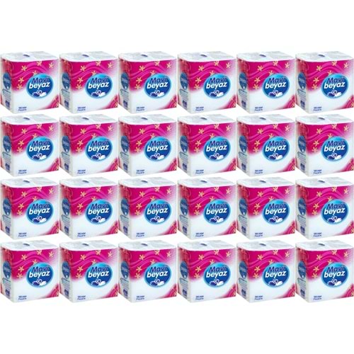 Mavi Beyaz Peçete 100 Adet (30*30CM) (24 Lü Set) 1 koli