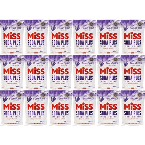 Miss Soda Plus Çamaşır Sodası 500 GR Lavanta (18 Li Set) Toplam 9000 GR