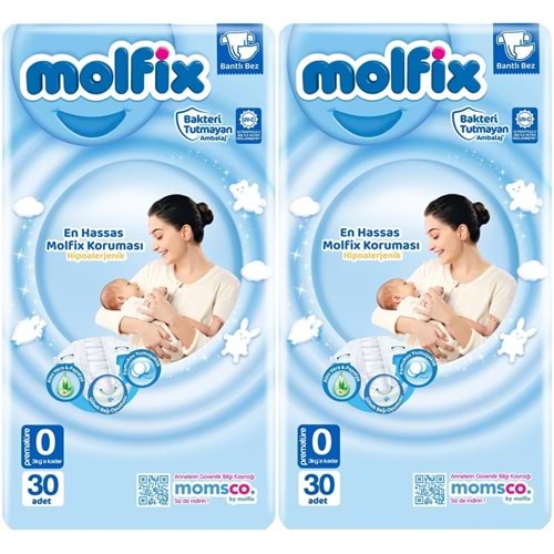 Molfix Bebek Bezi Ekonomik 0 Beden 0-3 KG Prematüre 60 Adet
