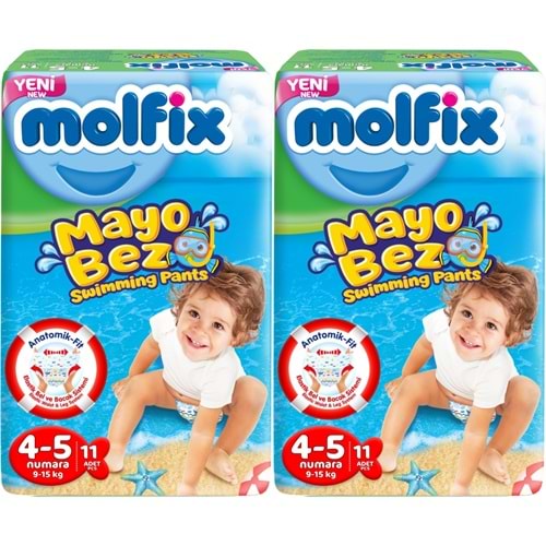 Molfix Swimming Pants Külot Mayo Bez Beden 4-5 (9-15 KG) 22 Adet