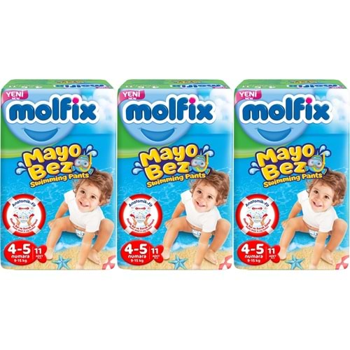 Molfix Swimming Pants Külot Mayo Bez Beden 4-5 (9-15 KG) 33 Adet