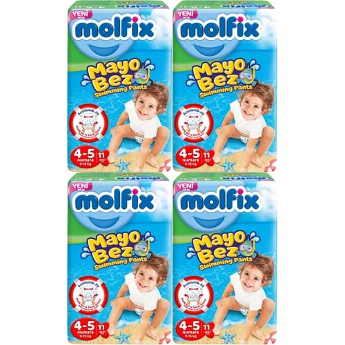 Molfix Swimming Pants Külot Mayo Bez Beden 4-5 (9-15 KG) 44 Adet
