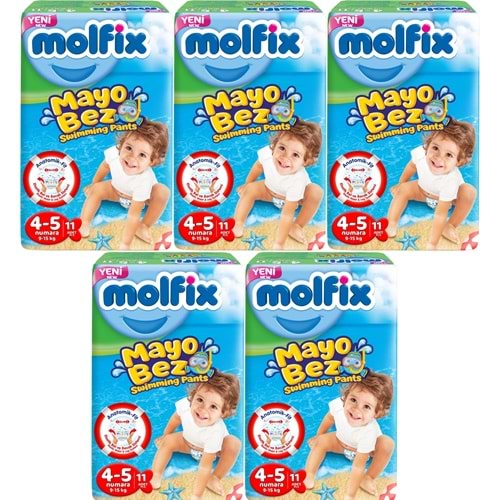 Molfix Swimming Pants Külot Mayo Bez Beden 4-5 (9-15 KG) 55 Adet