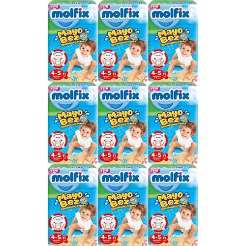 Molfix Swimming Pants Külot Mayo Bez Beden 4-5 (9-15 KG) 99 Adet