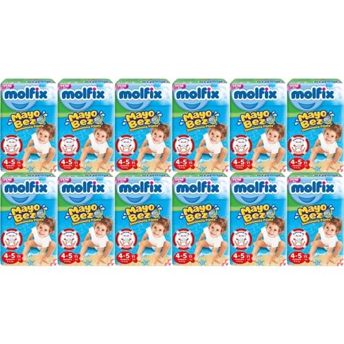 Molfix Swimming Pants Külot Mayo Bez Beden 4-5 (9-15 KG) 132 Adet