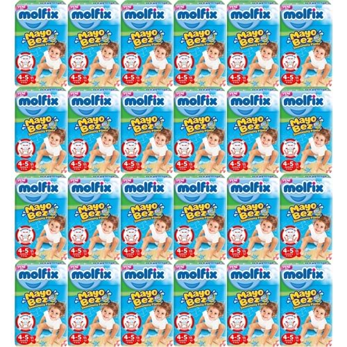 Molfix Swimming Pants Külot Mayo Bez Beden 4-5 (9-15 KG) 264 Adet