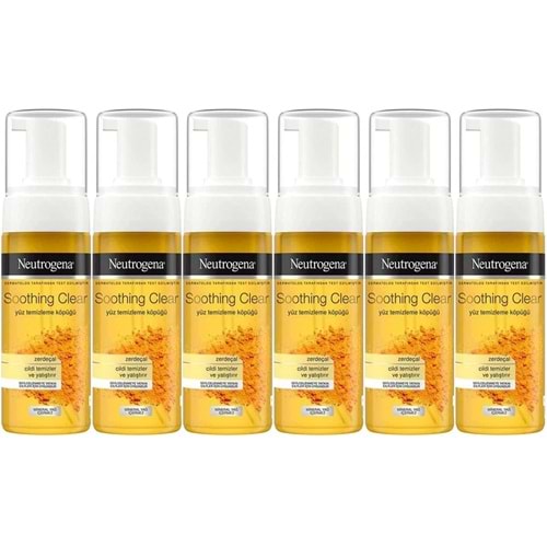 Neutrogena Soothing Clear Yüz Temizleme Köpüğü 150ML (6 Lı Set)