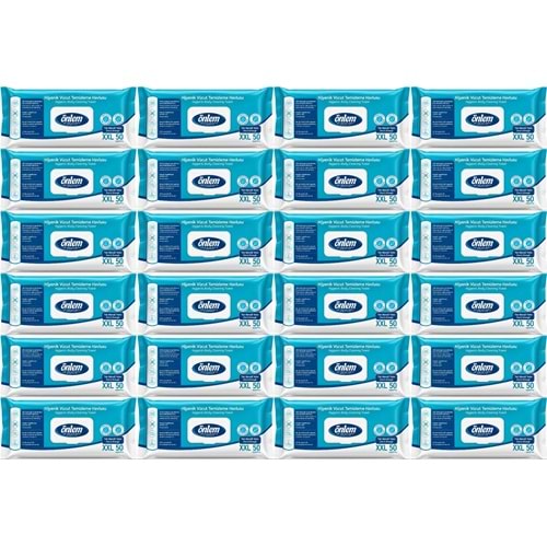 Önlem Hijyenik Vücut Temizleme Islak Mendil Havlu 1200 Yaprak (Ebat XXL) (24PK*50)