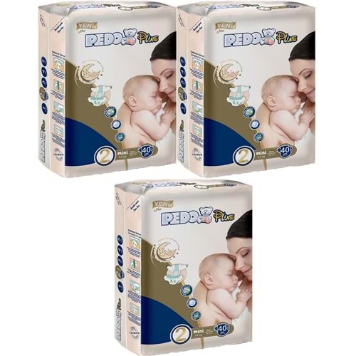 Pedo Plus Bebek Bezi 2 Beden 3-6 KG Mini 120 Adet Jumbo Fırsat Pk